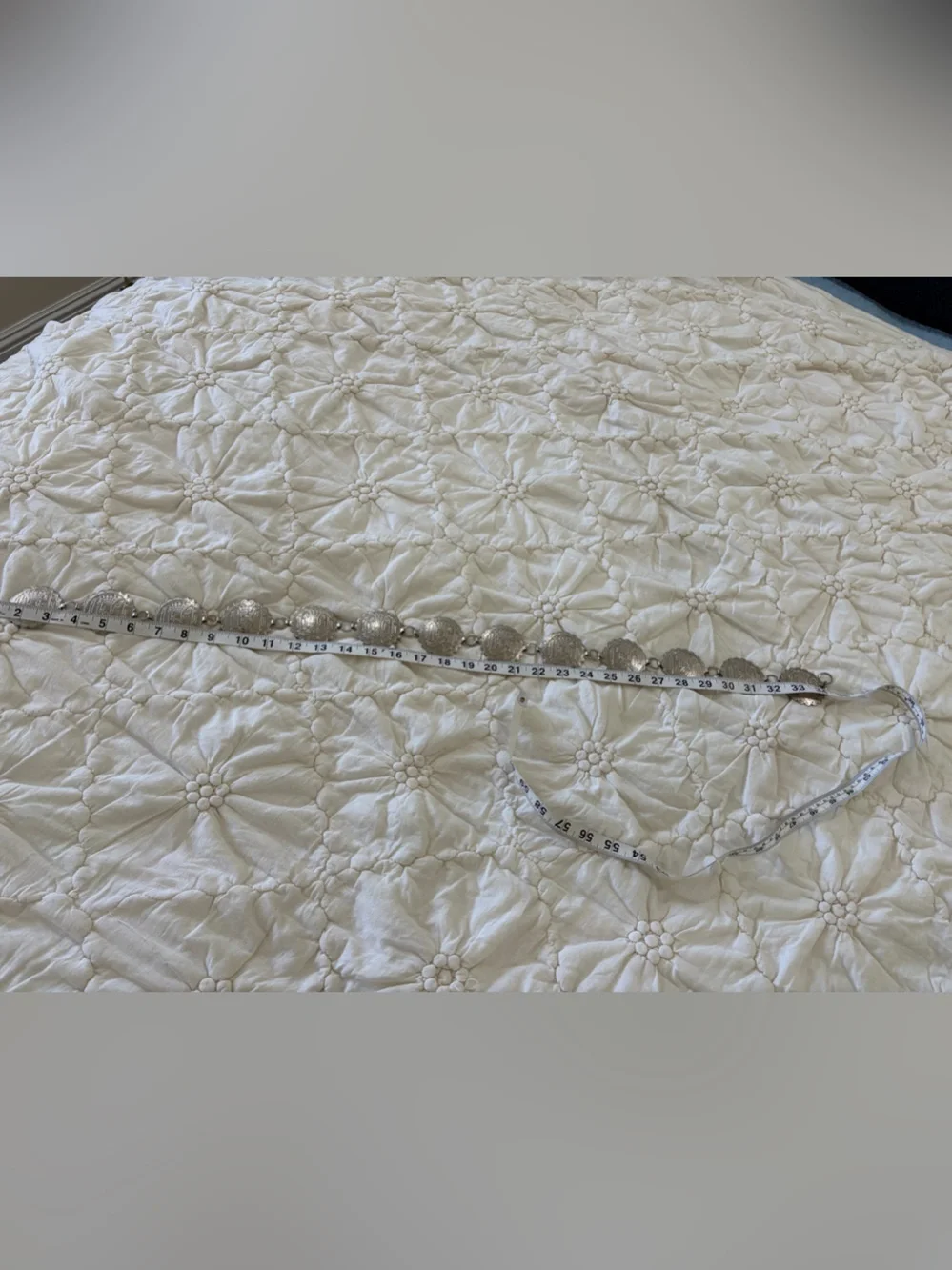 Vintage Silver Concho Chain Belt | Western Boho Festival Style